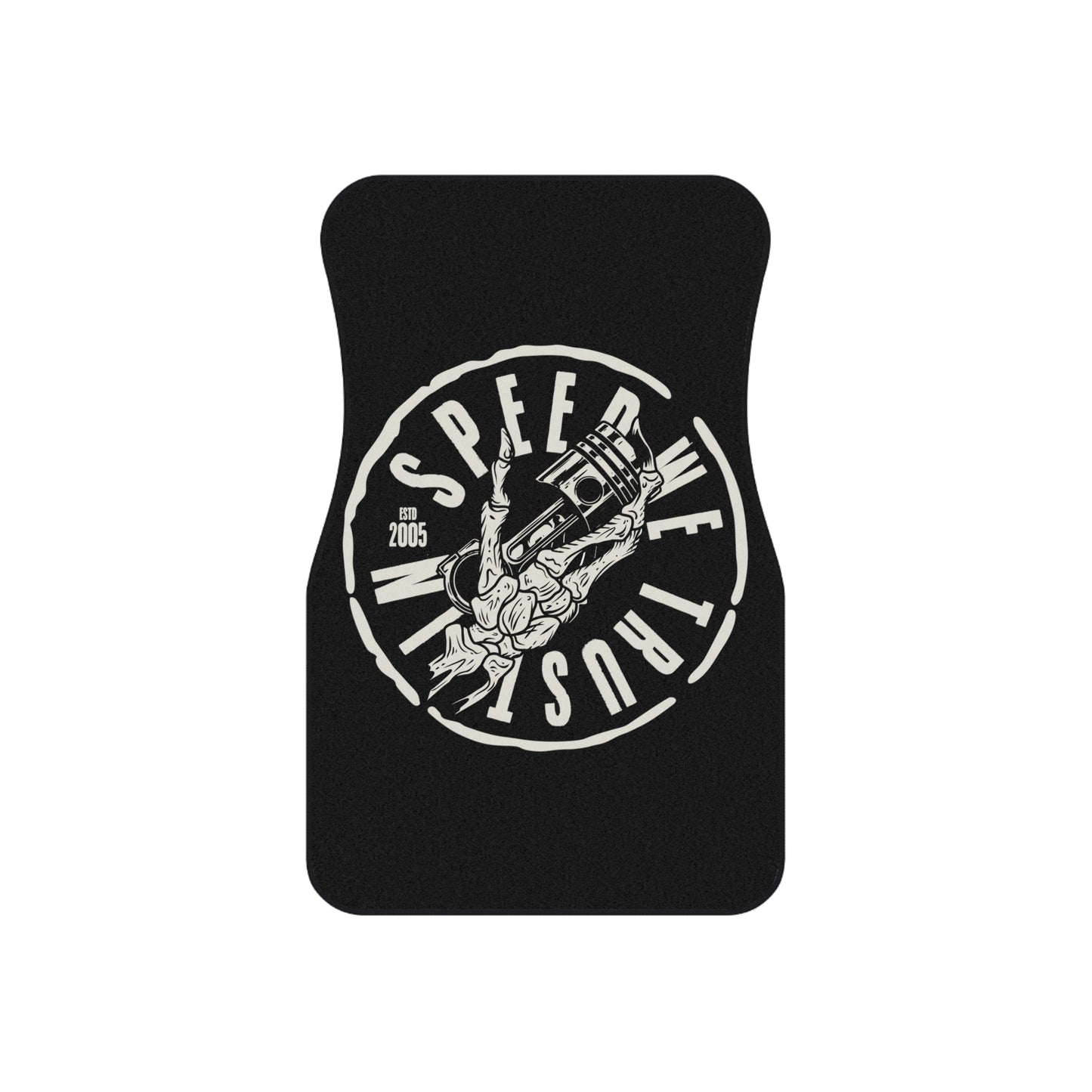 "IN SPEED WE TRUST" Car Mats (2x Front)