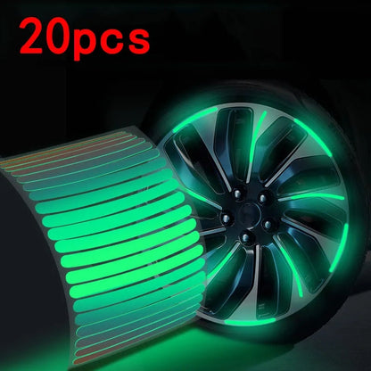 Wheel Luminous Stickers - HOW DO I BUY THIS Green