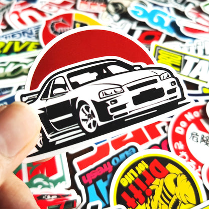 10/50/100pcs Cool Car Styling JDM Stickers
