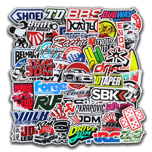 10/50/100pcs Cool Car Styling JDM Stickers