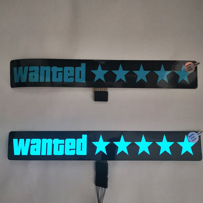 Wanted Led Sticker