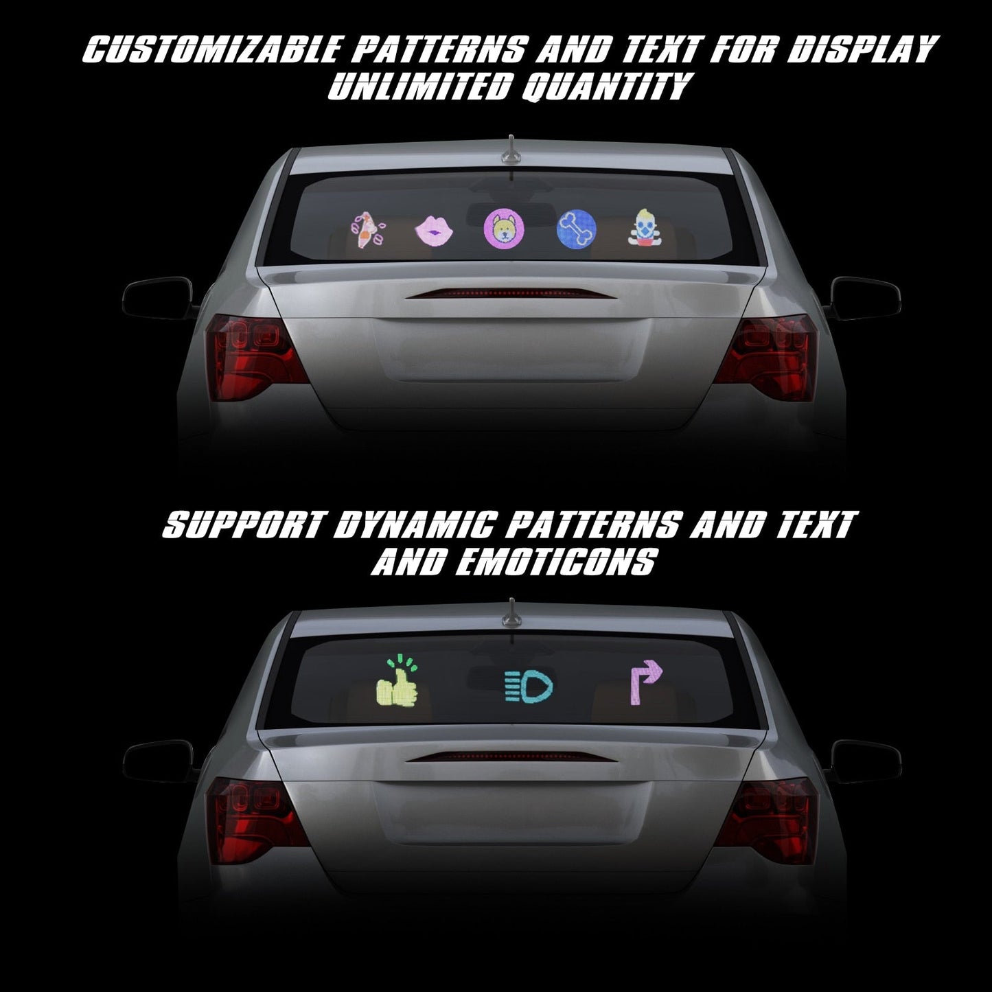 Car Emoji LED light Display