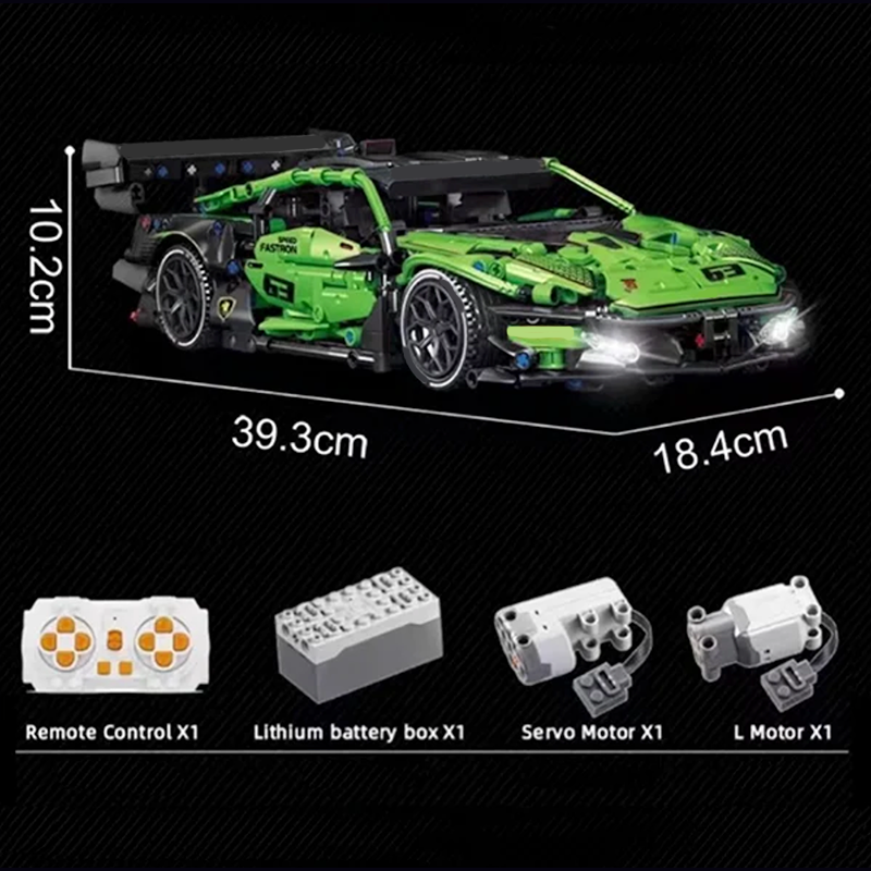 Remote Controlled Racing Bull 1643pcs